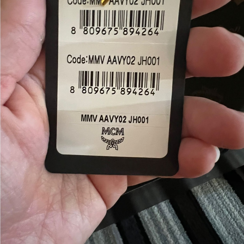 MCM Duffle Traveler Monogram Print Travel Handbag New Green